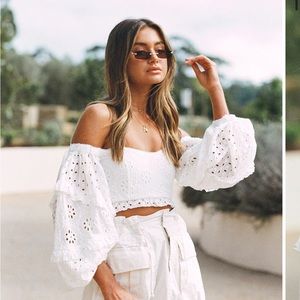 SABO SKIRT Seraphina Eyelet Top